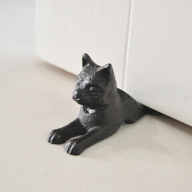 2pcs Cast Iron Cat Shape Safety Windproof Anti-collision Door - Image 3