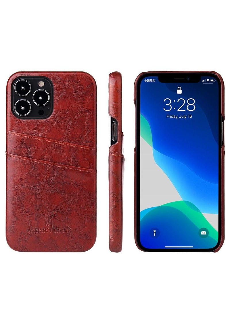Suteni Leather Protective Back Cover Case Phone Case for iPhone