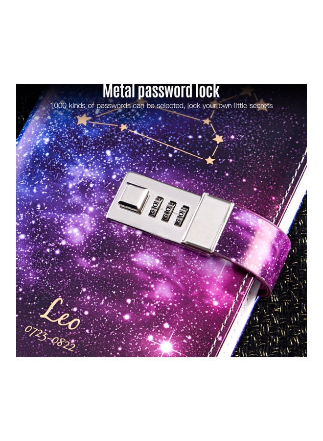 NIBEMINENT Binder Leather Diary With Lock Multicolour - Image 5