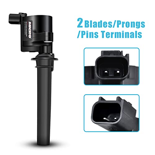 Micro Ignition Coil Pack Set of 6 Compatible with Ford Mzda Mercury 3.0L V6 Models Replaces 18LZ-12029-AB 18LZ-12029-AA 2M2Z-12029-AC DG500 DG513 Fits 2001 2002 2003 2004 2005 Escape Taurus - Image 3