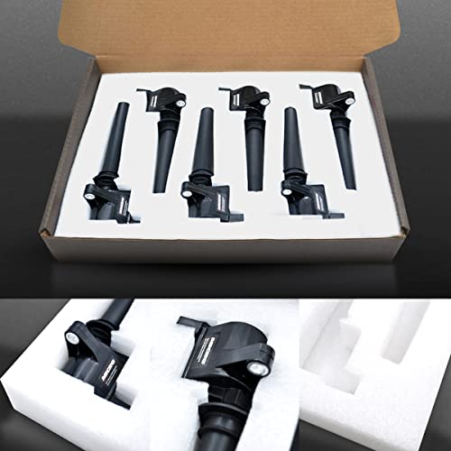Micro Ignition Coil Pack Set of 6 Compatible with Ford Mzda Mercury 3.0L V6 Models Replaces 18LZ-12029-AB 18LZ-12029-AA 2M2Z-12029-AC DG500 DG513 Fits 2001 2002 2003 2004 2005 Escape Taurus - Image 5