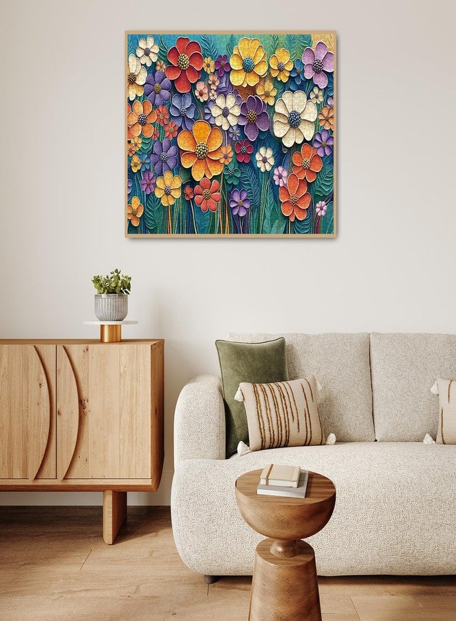 BBOLDIN Colorful Flower Plant Puzzle 1000 Pieces for Adults, Spring Garden Floral Jigsaw Puzzle Nature, Vintage Paper Cut Art Puzzles - Image 5
