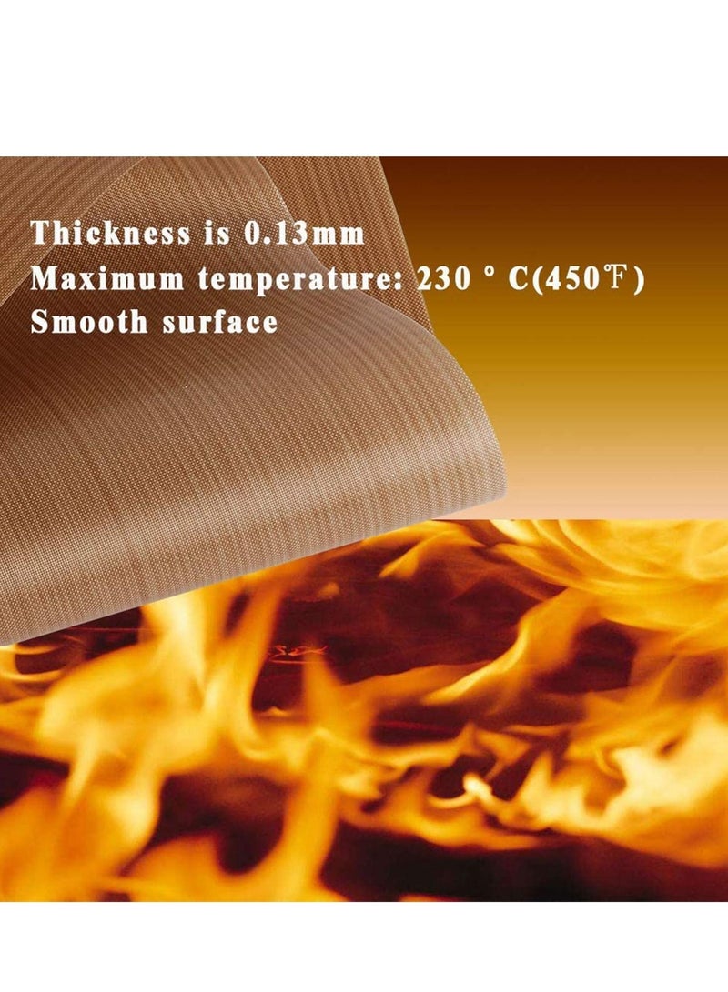 SYOSI Oven Grill Mat Teflon Sheet 3 Pack For Heat Press Transfer Non-Stick Paper Reusable Resistant Craft High-Temperature - Image 2