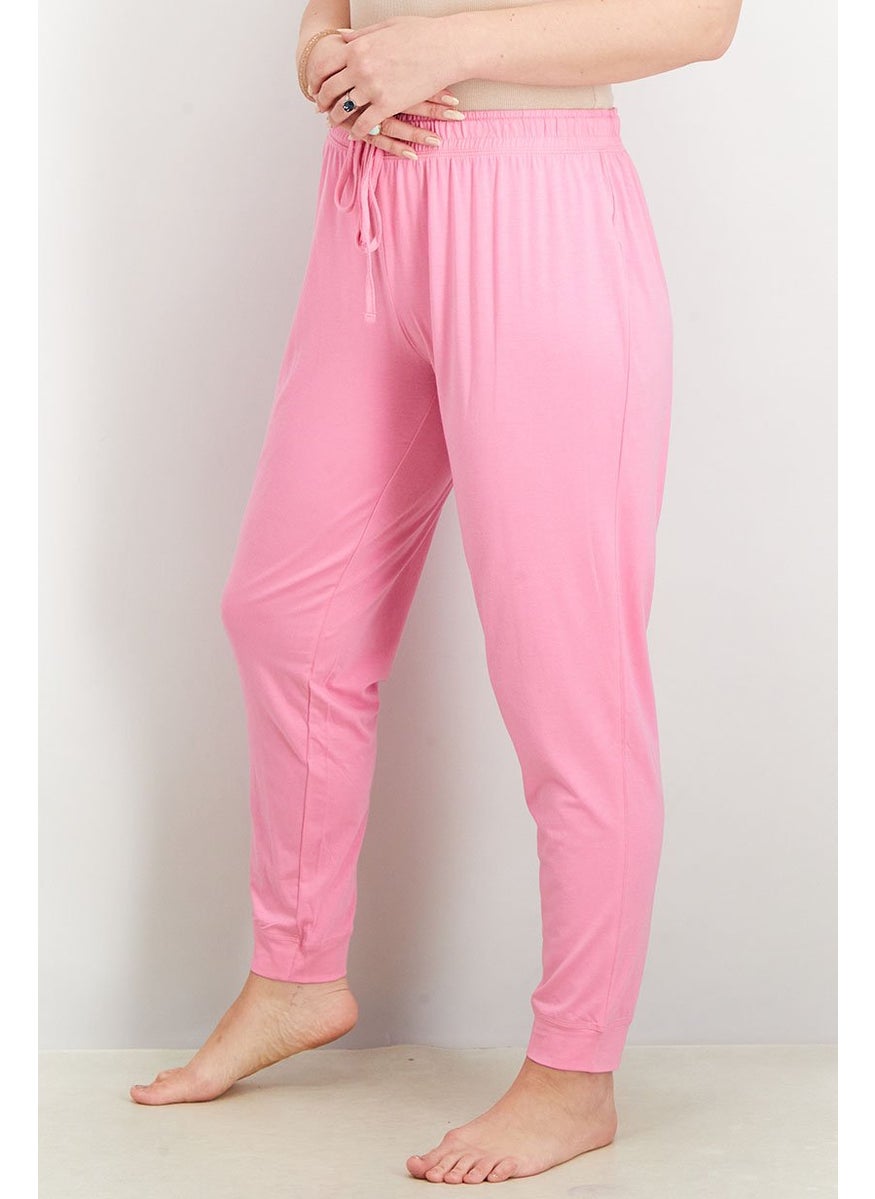 Women Drawstring Plain Jersey Pants, Pink - pzsku/Z47EE0782E254C7BAAEE7Z/45/_/1734963346/fef092ac-8f78-4a4f-9002-8093aa445127