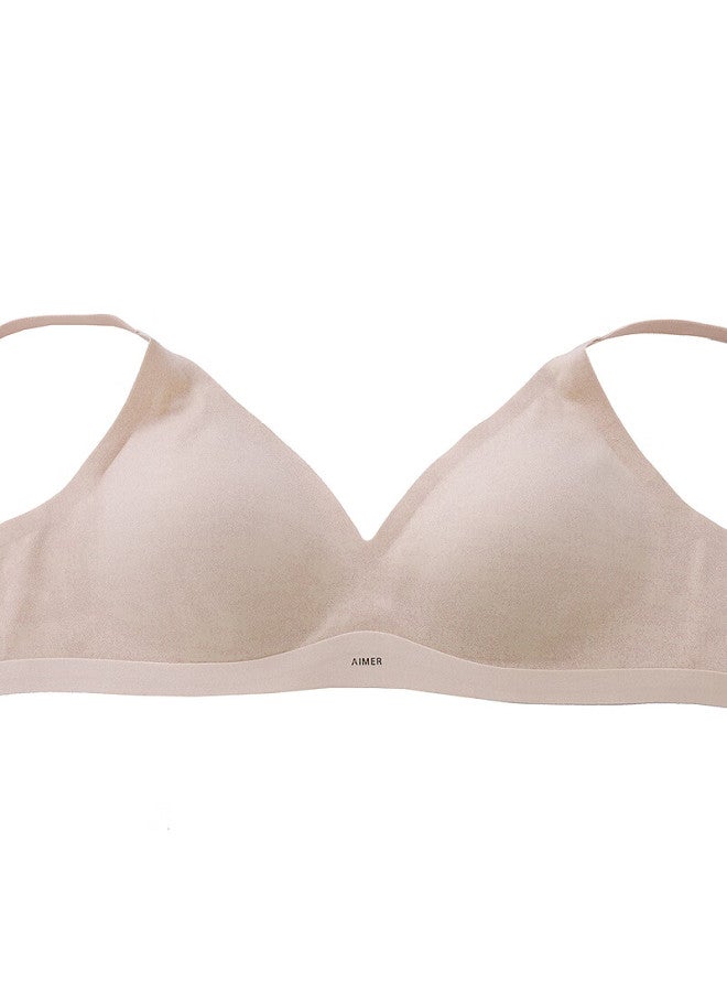 Aimer Women'S Jacquard Non-Wired Bra With Gold Embroidery Thin Cup Bra Am17C262 M - Image 4