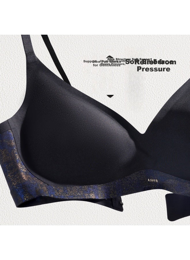 Aimer Women'S Jacquard Non-Wired Bra With Gold Embroidery Thin Cup Bra Am17C262 M - Image 3