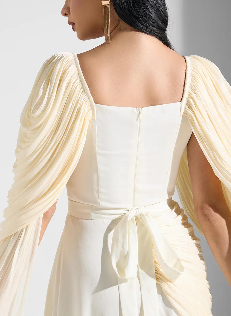 Namshi x Draped Overlay Gown Dress