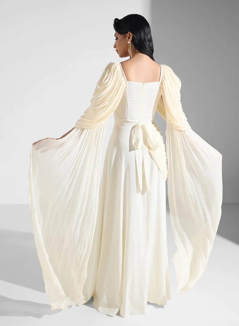 Namshi x Draped Overlay Gown Dress