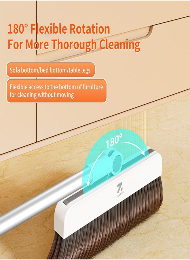 Versatille 3-in-1 Set Broom, Scraper with Dustpan 25mm Scraping Teeth, Soft & Wear-Resistant Silicon Strip with  90 Degree Folding Storage Lock Up Trash and 180 Degree Flexible Broom Head Rotation C3 - White - pzsku/Z47EE2B1ADB59252031D2Z/45/_/1734527707/cffaf25d-a6cd-4a3d-99f3-04eb2e993b54