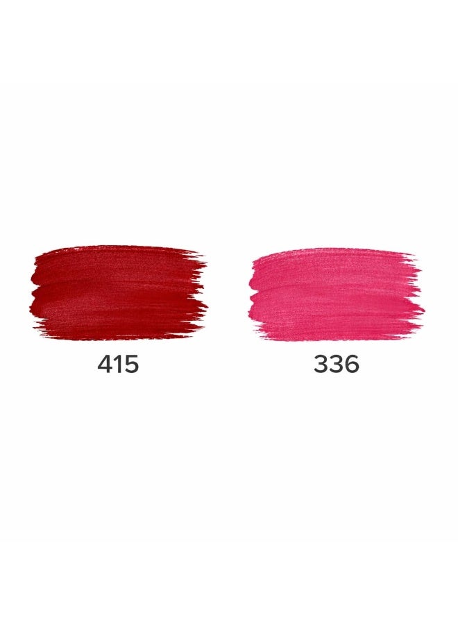 Barva Natural & Moisturising Lipsticks made using Clarified Butter, Kokum butter and Mineral Colours, 4.3g (Pack of 2) (Fuchsia 336 & Glory 415) - Image 2