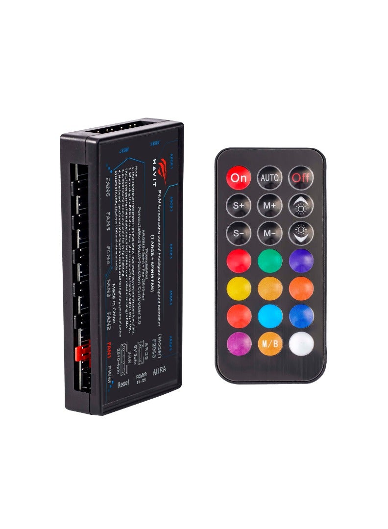 CONTROLR RGB FAN PWM 6 VENTILADORS - model F2093