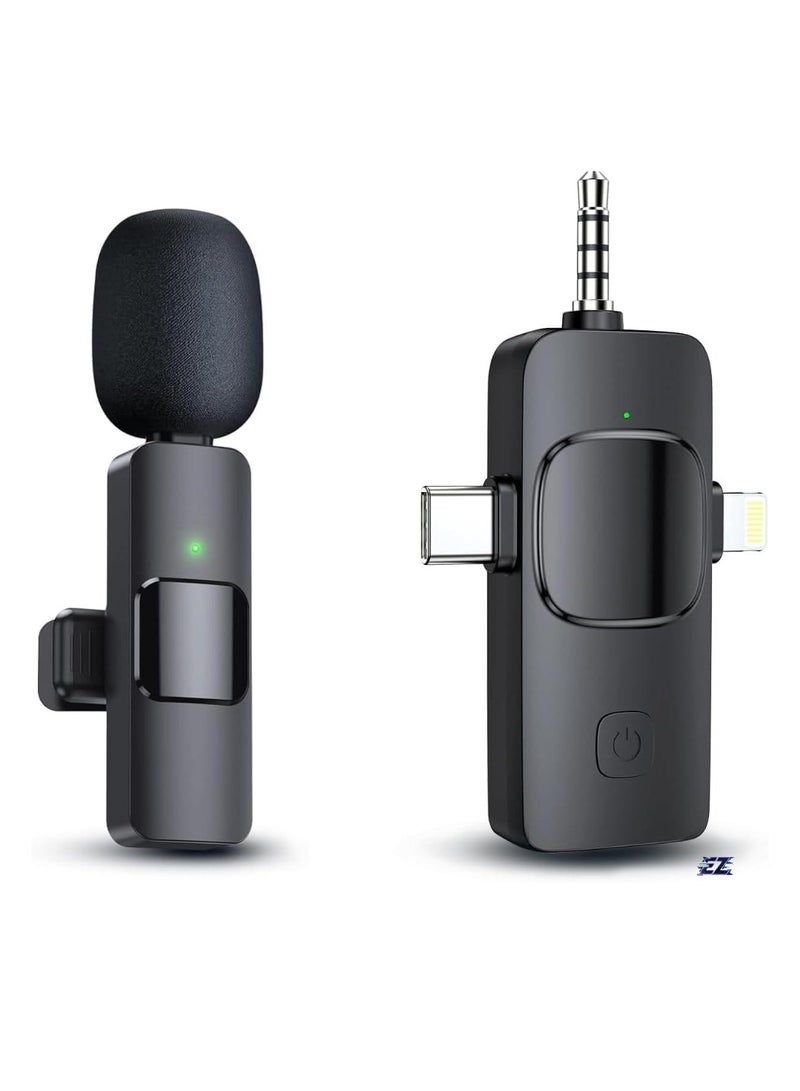 ELTRAZONE 3-in-1 Wireless Microphone for Smartphone, Amplifier, and PC – Crystal Clear Sound, Easy Connection, Perfect for Vlogging, Streaming, and Live Events – Compact & Portable - Image 1