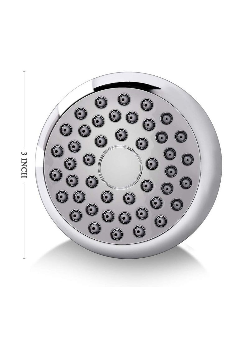 SYOSI High Pressure Shower Head 3 Inches Anti-clog Anti-leak Fixed Showerhead Chrome with Adjustable Swivel Brass Ball Joint for Relaxing and Comfortable Shower Experience - Image 5