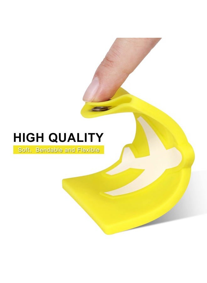 Vigorport Luggage Tags with Name ID Card, 3 Pack Flexible & Bright Silicone Luggage Tag for Suitcases TSA Approved, Best Travel Accessories for Baggage/Bag Identification (Yellow) - Image 2