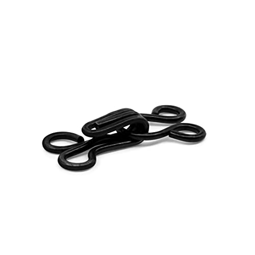 Dritz Hooks and Eyes, Size 2, 14 Count, Black-Steel - Image 2