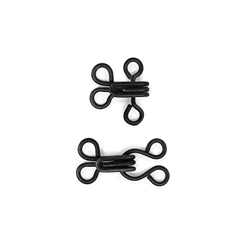 Dritz Hooks and Eyes, Size 2, 14 Count, Black-Steel - Image 4