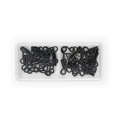 Dritz Hooks and Eyes, Size 2, 14 Count, Black-Steel - Image 5