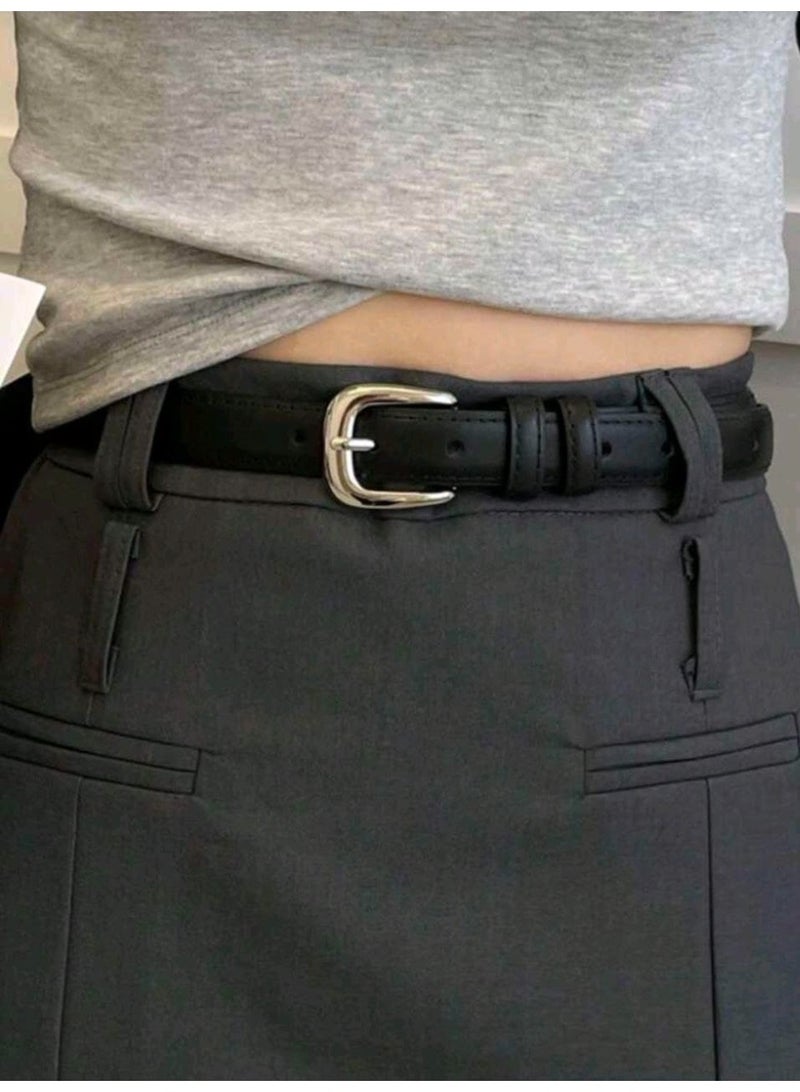 شي إن SHEIN-2pcs Women's Fashion Waist Belt, Casual Jeans And Dress Essential Belt - Image 3