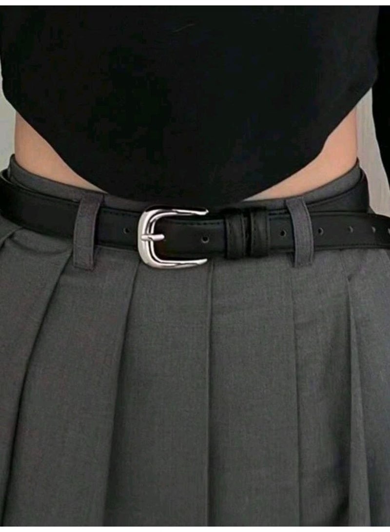 شي إن SHEIN-2pcs Women's Fashion Waist Belt, Casual Jeans And Dress Essential Belt - Image 4