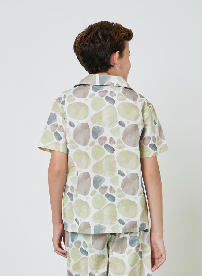 Styli Teen Boys All Over Print Viscose Blend Shirt - Image 4