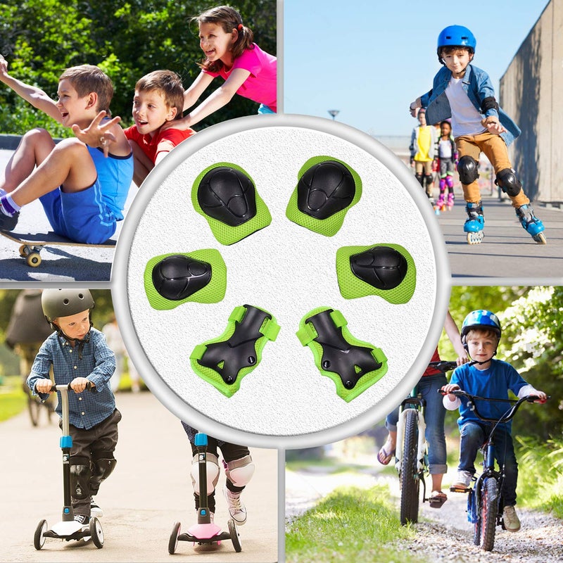 CKE Knee Pads for Kids Knee pads and Elbow Pads Toddler Protective Gear Set Kids Elbow Pads and Knee Pads for Girls Boys with Wrist Guards 3 in 1 for Skating Cycling Bike Rollerblading Scooter [Upgraded] - Image 3