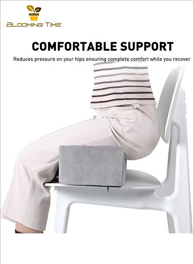 BLOOMING TIME Lifting Pillow Leg Buttocks Levage Cousins Memory Foam, Support Surgical Recovery, Removable And Washable Cover, Non-Slip Bottom, Stretchable Body, Foldable, Black  - Image 5