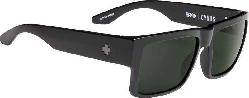 Spy Optic Cyrus Sunglasses, Black/Happy Gray/Green, 58 mm - Image 3