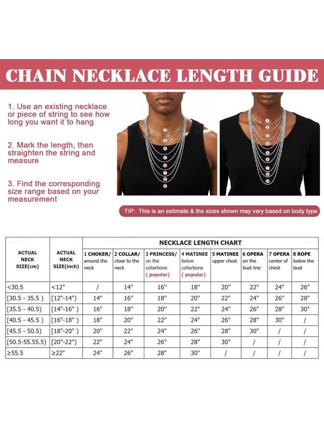 FOCALOOK Womens Chain Necklaces 2MM Rolo Cable Necklace, 316L Stainless Steel/Black/18K Yellow/Rose Gold Plated, Hypoallergenic Chains for Pendant,18-30", Metal, No Gemstone - Image 4