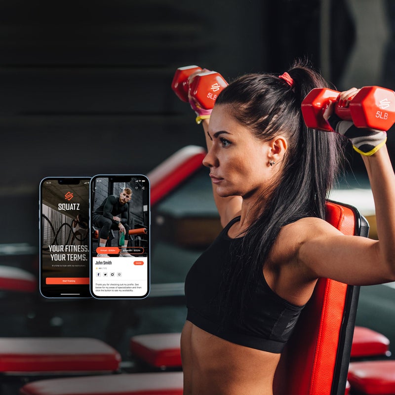 SQUATZ Dumbbell Weights Set with Stand, 20bs Neoprene Coated Weights, Hex Shape Anti Slip and Roll Dumbbells for Exercise, Training, Fitness, Yoga, 3 pairs( 3,5, 8Lbs Each) - Image 3