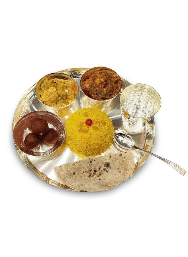 BENGALEN طقم عشاء فضي مطلي من BENGALEN 12 بوصة لهدايا حفلات الأطفال ومراسم الأرز وسانسكار وأعياد الميلاد للأولاد والبنات وزينة منزلية وعناصر عودة احتفالية - Image 4