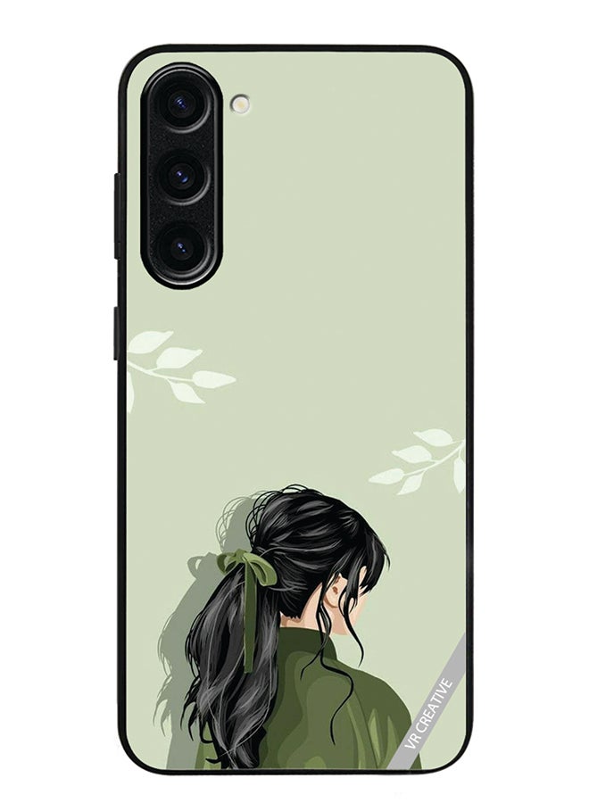 VR CREATIVE غطاء حماية لهاتف سامسونج جالاكسي S23 FE بتصميم فتاة متعدد الألوان - Image 1