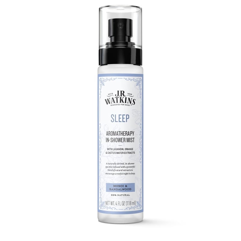 JR Watkins Sleep Aromatherapy inShower Mist Natural Monoi Sandalwood 4 oz - Image 1