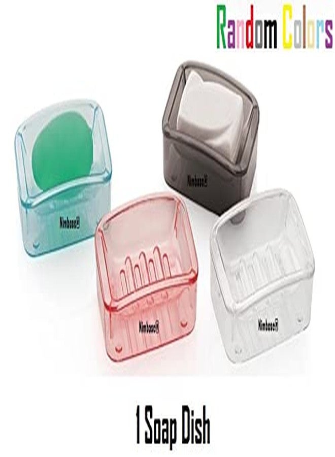 Nimbose® Acrylic Plastic Beautiful Double Layer Soap Dish Case Holder Bathroom Accessories (Multicolor, Set of 4) - Image 2