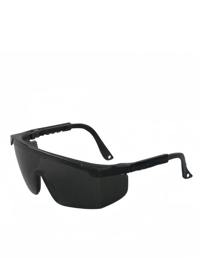Generic Semi-Rimless Shield Laser Safety Glasses, Black  - Image 1