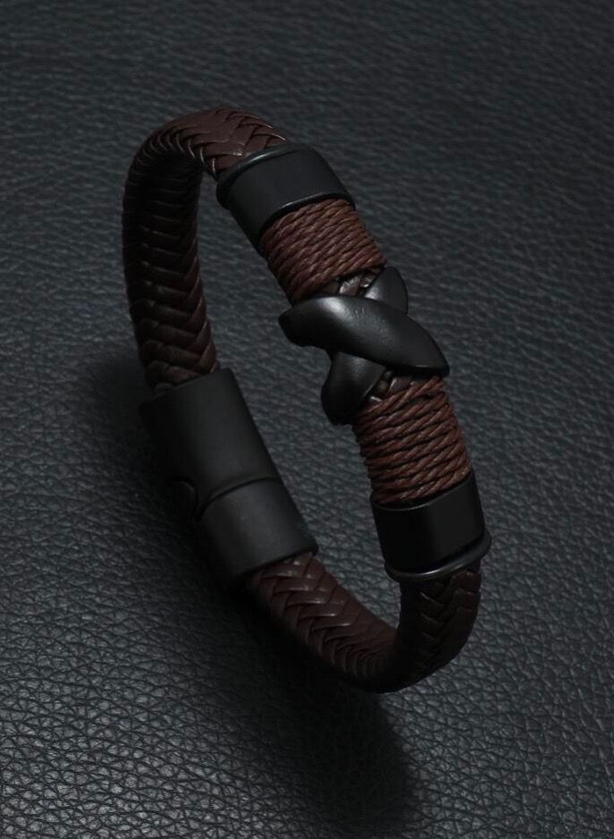 Luxury Concept Elegant High Quality Of PU Leather Bracelet For Men - Image 2