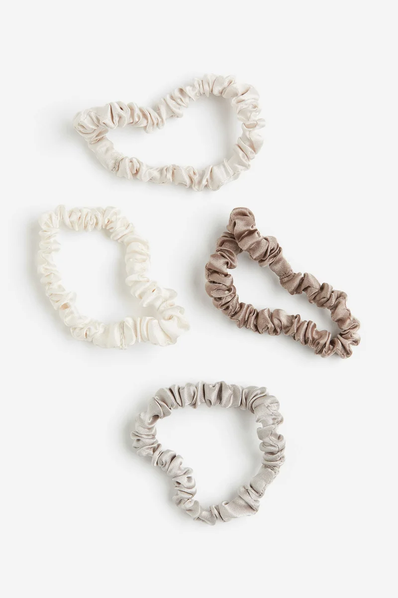 H&M 4-Pack Silk Scrunchies