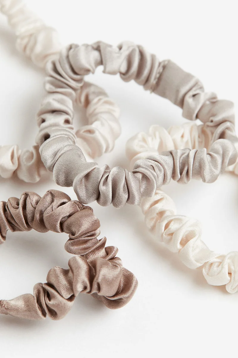 H&M 4-Pack Silk Scrunchies