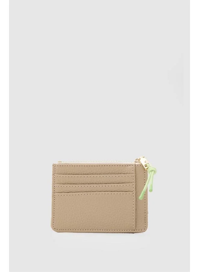 Soho Women's Card Holder Beige.