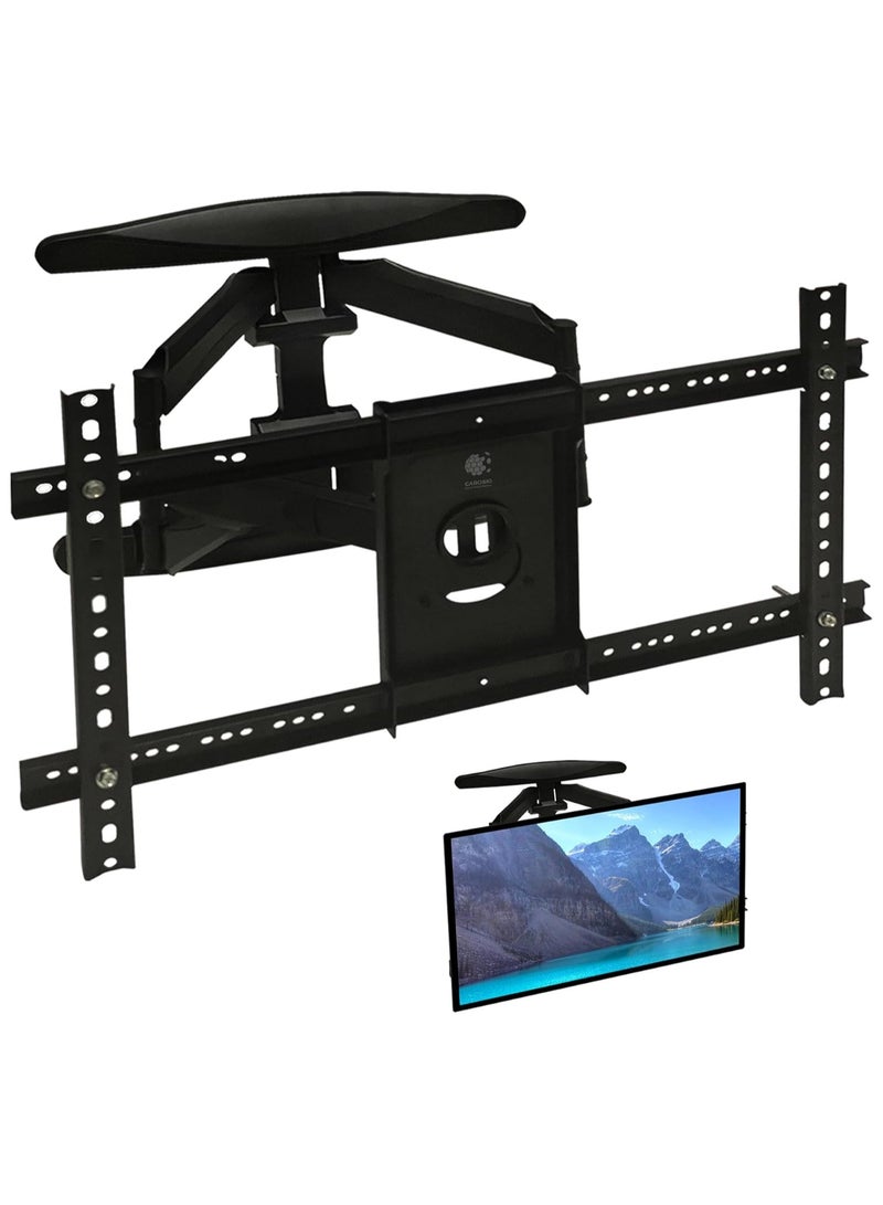 كاروسكي حامل تلفزيون حائطي كامل الحركة لأجهزة التلفزيون مقاس 26 إلى 85 بوصة - قابل للدوران والإمالة بذراعين مفصليتين - حامل حائطي شديد التحمل - Image 1