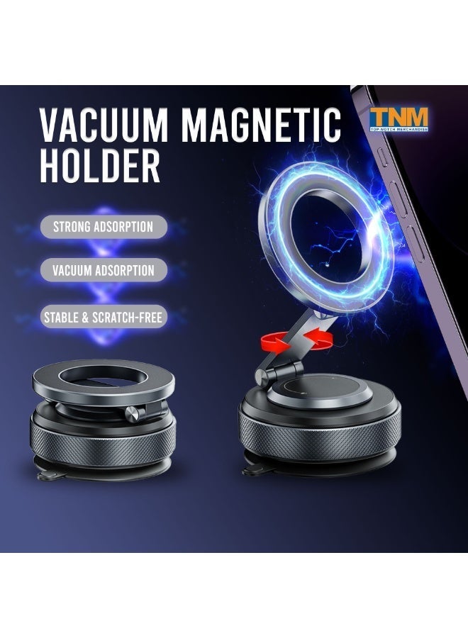 تنم حامل هاتف سيارة مُحسّن X69 لماجسيف - حامل هاتف مغناطيسي للسيارة - حامل جوال مغناطيسي للسيارة | حامل مغناطيسي للسيارة يدور 360 درجة | حامل سيارة قوي | حامل/حامل هاتف مغناطيسي | حامل جوال قابل للطي | متوافق مع جميع الهواتف الذكية | حامل هاتف سيارة قابل للتعديل - Image 2