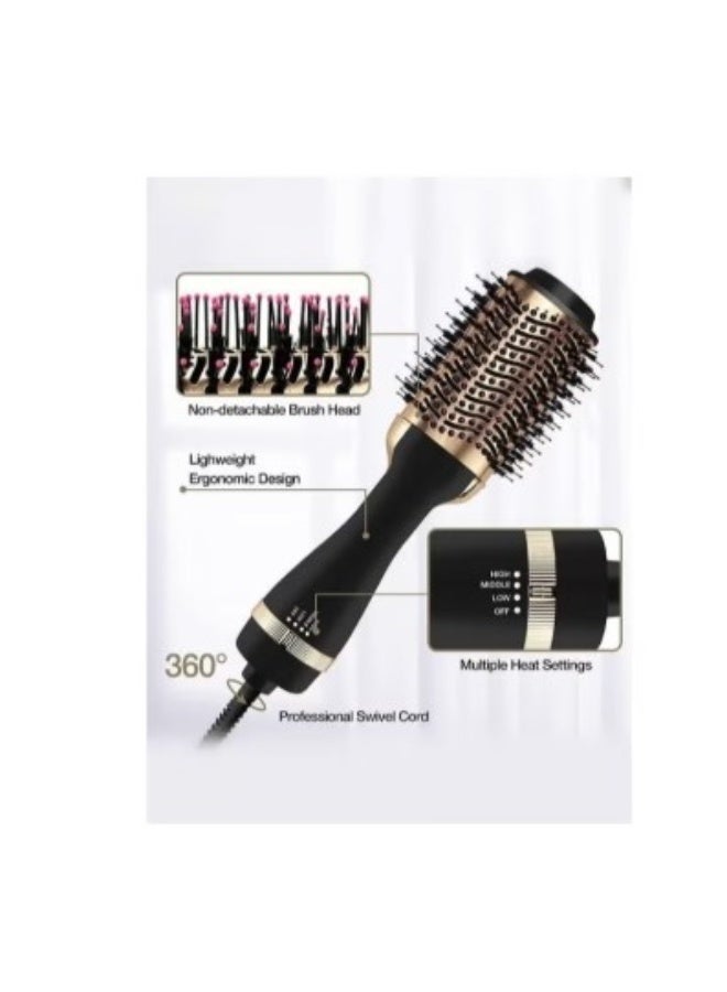 ال سي مشط مجفف الشعر الحراري بقوة 1200 واط مع تقنية الأيونات السالبة التي تدور 360 درجة - Image 3