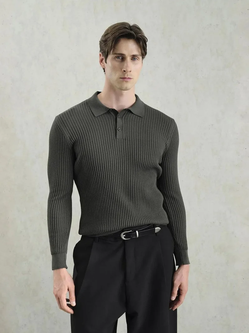 جيستو GIESTO Slim Fit Polo Neck T-Shirt