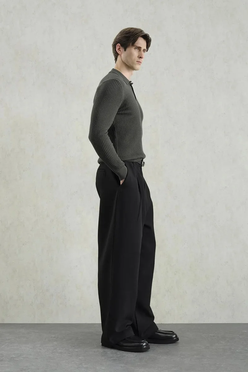 Giesto GIESTO Slim Fit Polo Neck T-Shirt