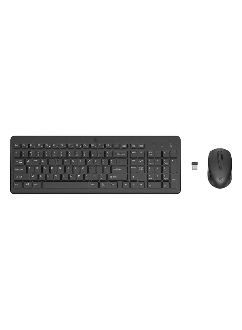 HP 330 Wireless Mouse & Keyboard Combination Arab Black - Image 1