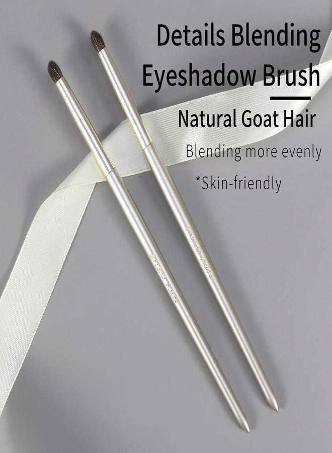 ENZO KEN Natural Pony Hair Eye Shadow Brush, Small Detail Eyeshadow Brush, Detailing Eye Shadow Brushes, Mini Smudge Brushes, Corner Eyeshadow Brush, Eyeshadow Blending Brush, Single Makeup Brushes. - Image 2