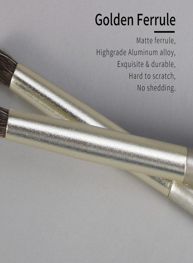 ENZO KEN Natural Pony Hair Eye Shadow Brush, Small Detail Eyeshadow Brush, Detailing Eye Shadow Brushes, Mini Smudge Brushes, Corner Eyeshadow Brush, Eyeshadow Blending Brush, Single Makeup Brushes. - Image 5