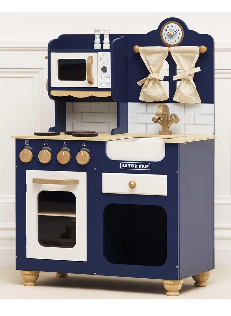 Le Toy Van Oxford Wooden Play Kitchen - Pretend Play Kitchen Set for Kids, Interactive Toy, Wooden Cooking Set, Realistic Kitchen Accessories, Gift for Toddlers, Role-Playing - Image 4