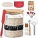 RYTOXILO Sourdough Starter Jar Kit 50 Oz Glass Large Sour Dough Jars Wide Mouth for Beginners 8 Pcs Bread Starter Container Set with Bamboo Lid Sourdough Jar with Bread Baking Supplies Accessories - Image 2