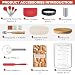 RYTOXILO Sourdough Starter Jar Kit 50 Oz Glass Large Sour Dough Jars Wide Mouth for Beginners 8 Pcs Bread Starter Container Set with Bamboo Lid Sourdough Jar with Bread Baking Supplies Accessories - Image 4