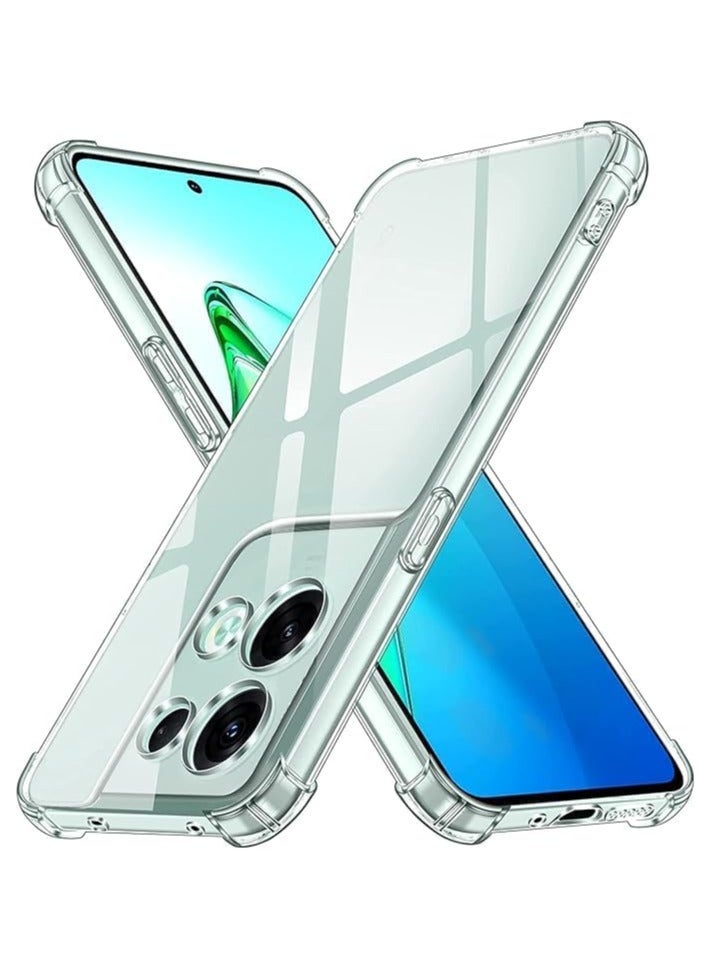 ELMO3EZZ Compatible with OPPO Reno 8 Pro 5G Case Cover Clear Transparent TPU Case for OPPO Reno 8 Pro Cover Clear Anti-Scratch Cover Case with Camera Protection  Cover Case 6.7 inch